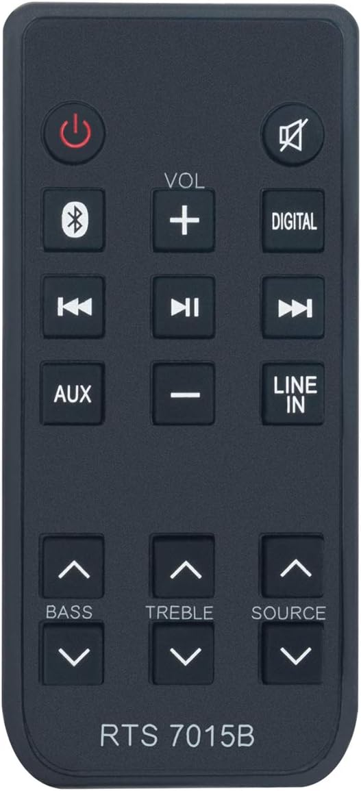 RTS7015B Replacement Sound Bar Remote Control Applicable