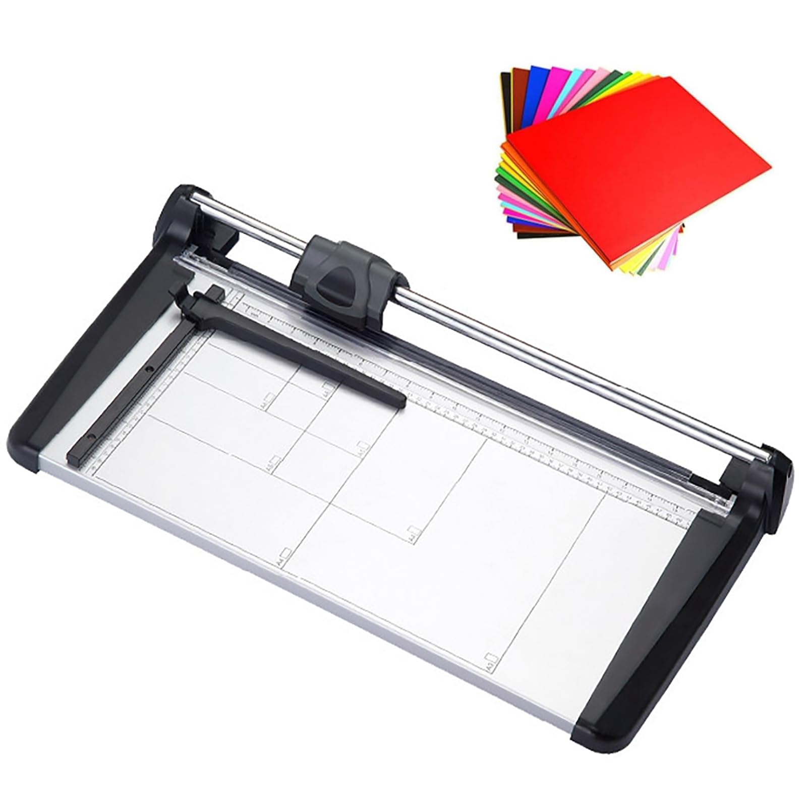 Taglierina a ghigliottina industriale resistente per tagliacarte di grande formato A2/A3/A4 per stampe, scuole, studi D