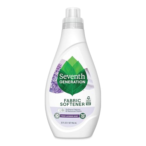Seventh Generation Laundry Fabric Softener Liquid Fresh Lavender Scent Reduces Static 32 Fl Oz