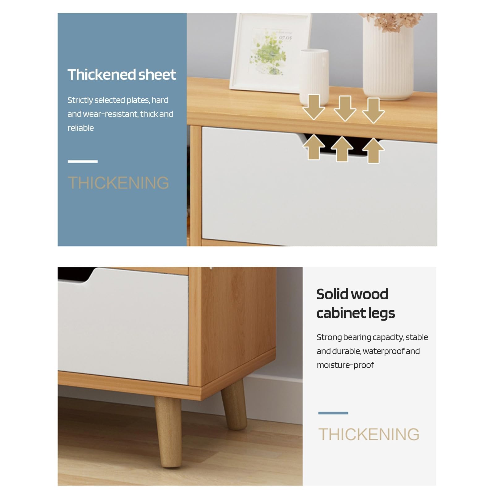 Moderner 140,7 cm TV-Ständer Entertainment Center mit Stauraum, weißer TV-Konsolentisch für Wohnzimmer, TV-Tisch und Media-Center-Möbel