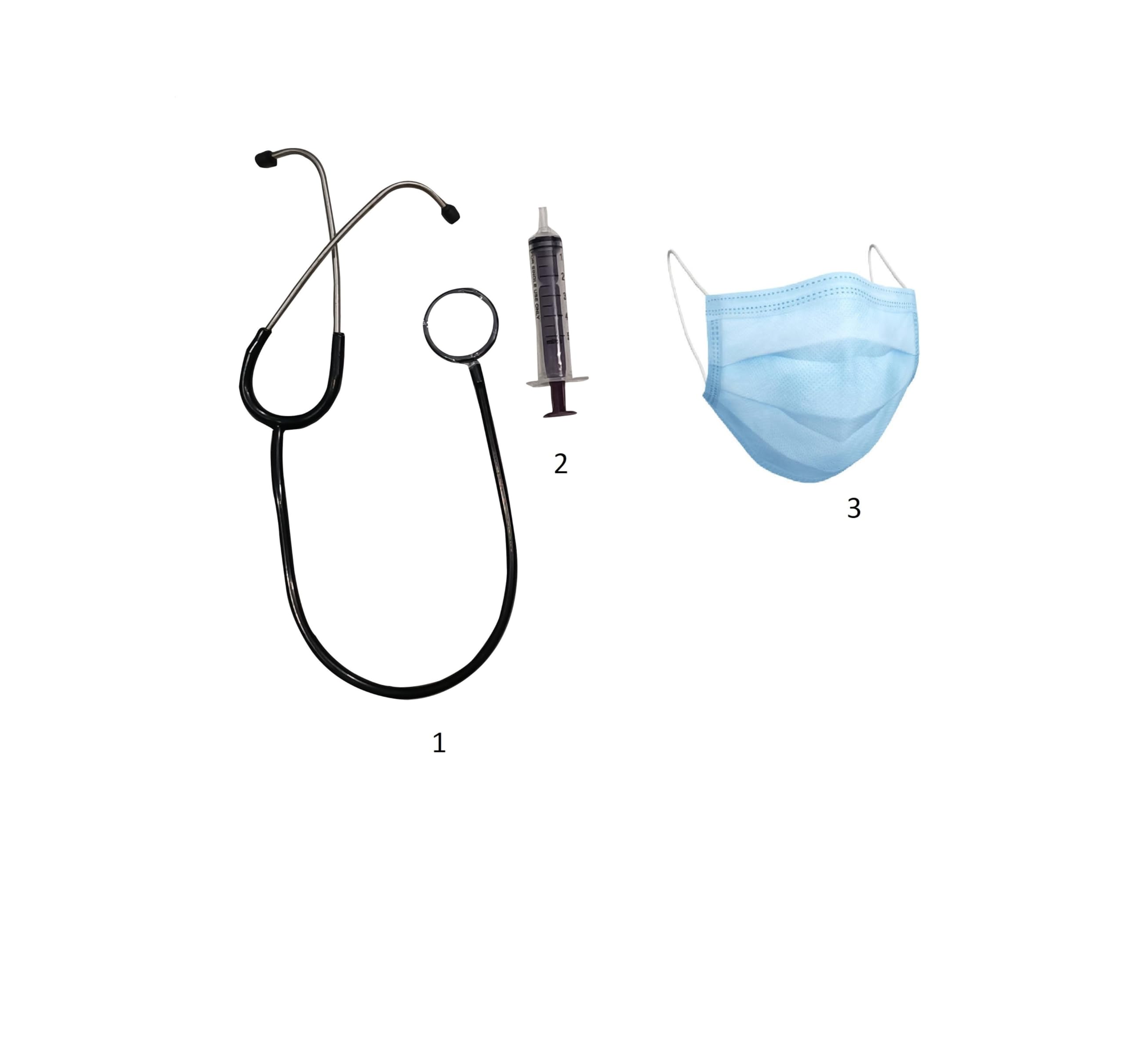 Fancy Design Hub Doctor Play Set-Toy Stethoscope+Toy Injection+ Mask for Kids, Doctor Role Play Set Costume Accessories, (Set of 3 Items) (B0CR4H5G4P) Amazon Price History, Amazon Price Tracker