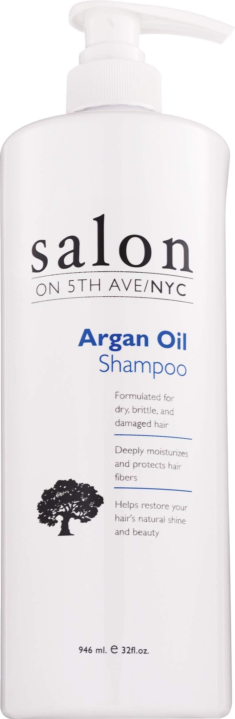 SalonOn 5th Ave/NYC Argan Oil Shampoo, 32 OZ