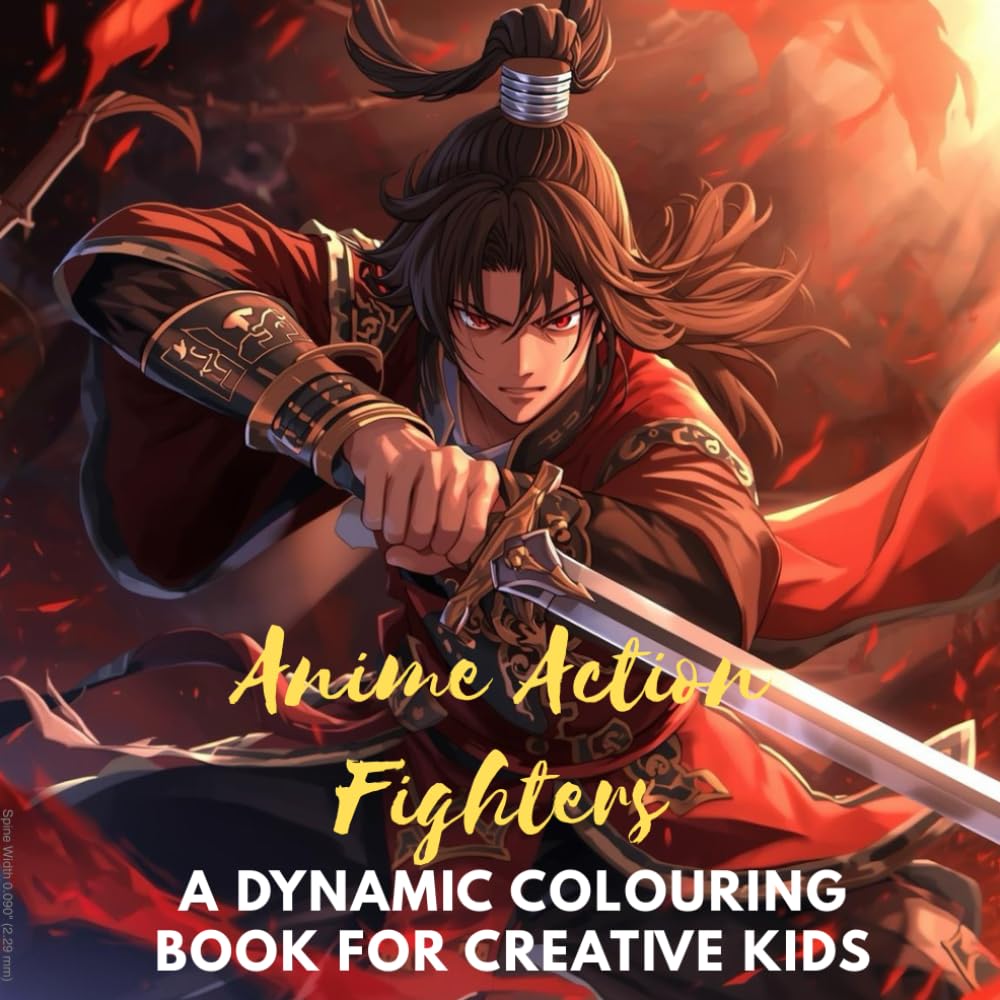 Anime Action Fighters: A dynamic colouring book for creative kids