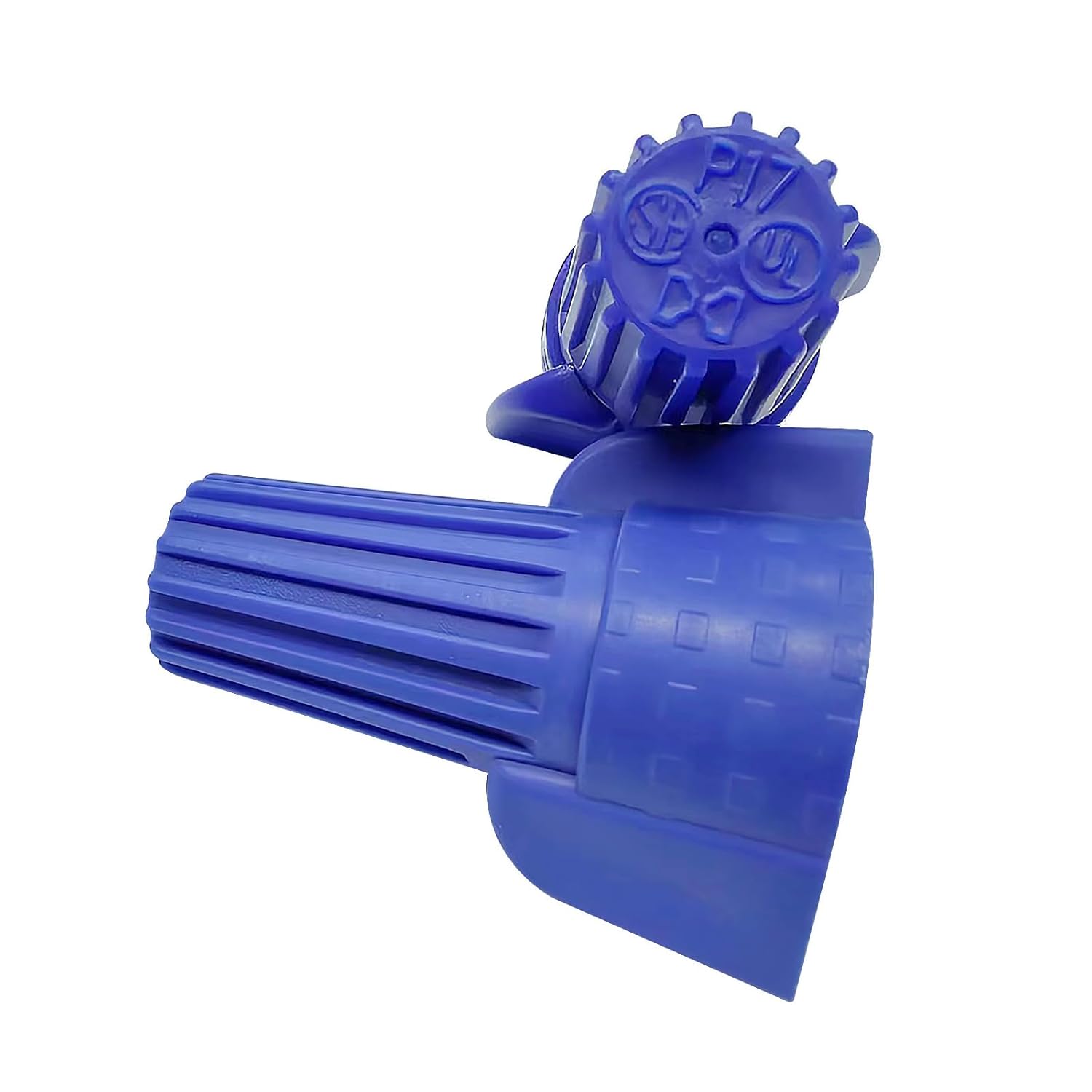 Winged Wire Connectors, Easy Twist-on Screw on Ribbed Cap for Quick Connection, Red/Yellow, Flexible Steel Spring Connectors, Copper, UL Listed, Pouch of 500, 22-8 AWG