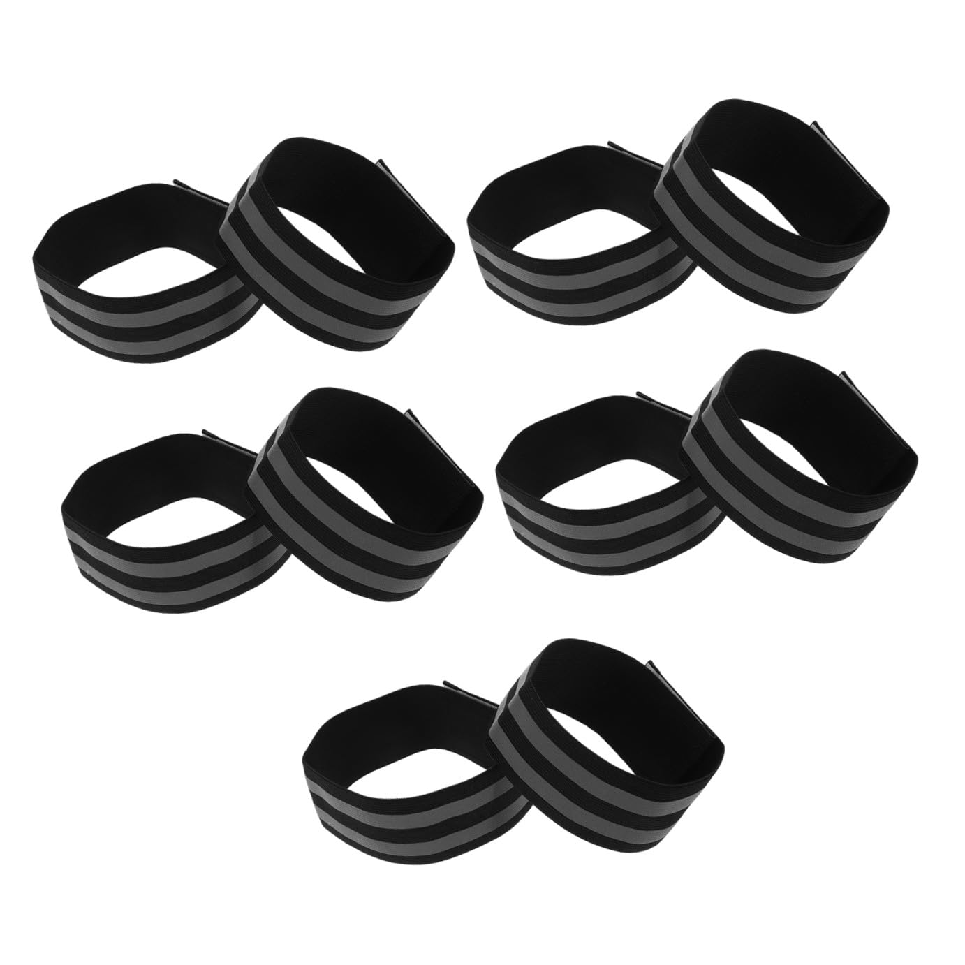 Toddmomy Fasce Riflettenti Elastiche Bracciali Sicurezza Alta visibilità per Corsa E Passeggiate Notturne Materiale 10 * 2