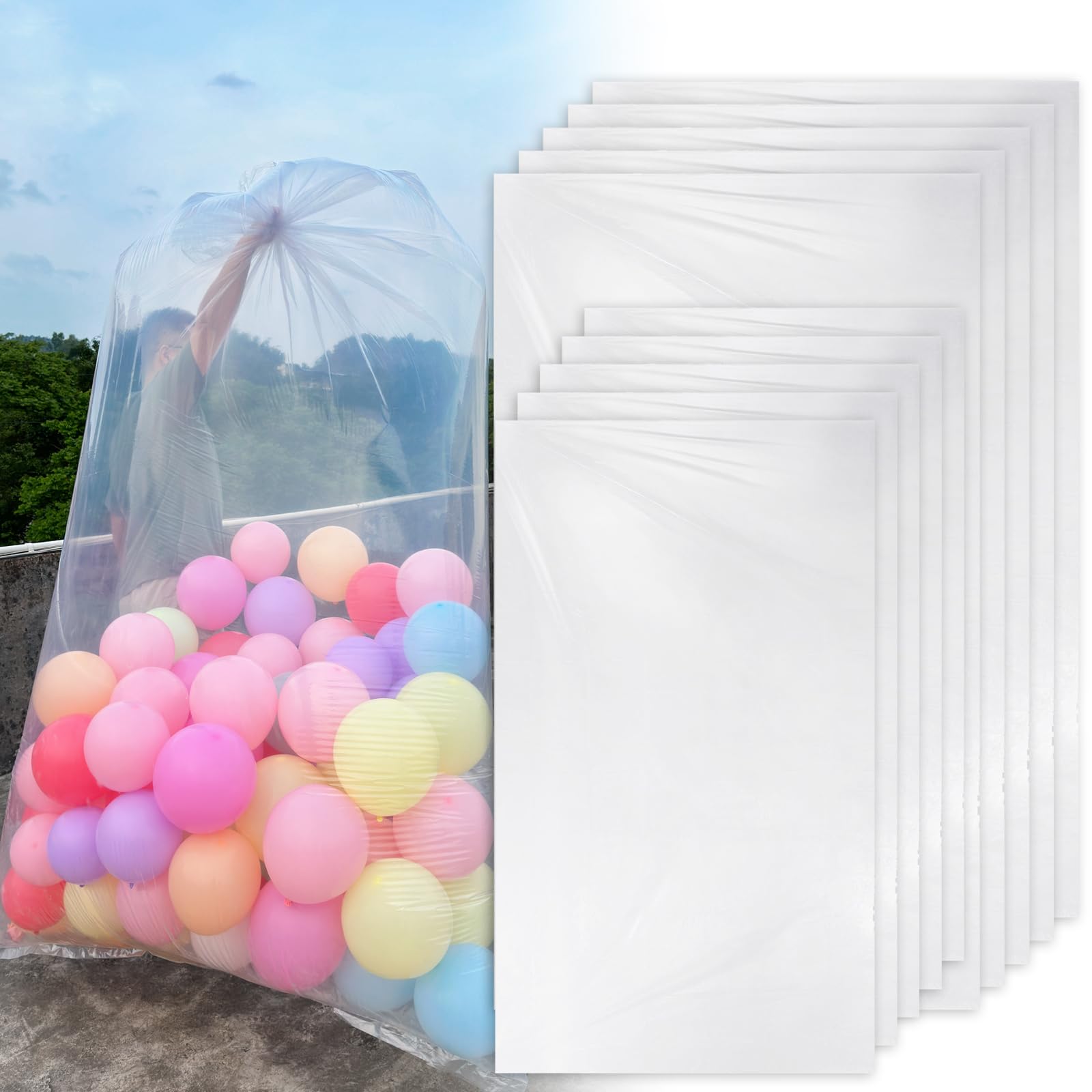 Kreapa 10 Pcs Large Balloon Bags