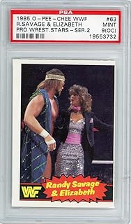 Randy Savage & Elizabeth 1985 O-Pee-Chee World Wrestling Federation Rookie Card PSA 9 (OC) Mint