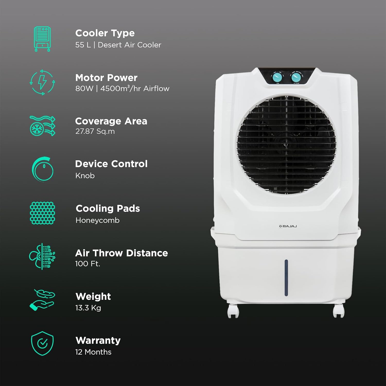 Review Bajaj Shield Series Specter 55 Litre Desert Air Cooler For 1 Review Bajaj Shield Series Specter 55 Litre Desert Air Cooler For