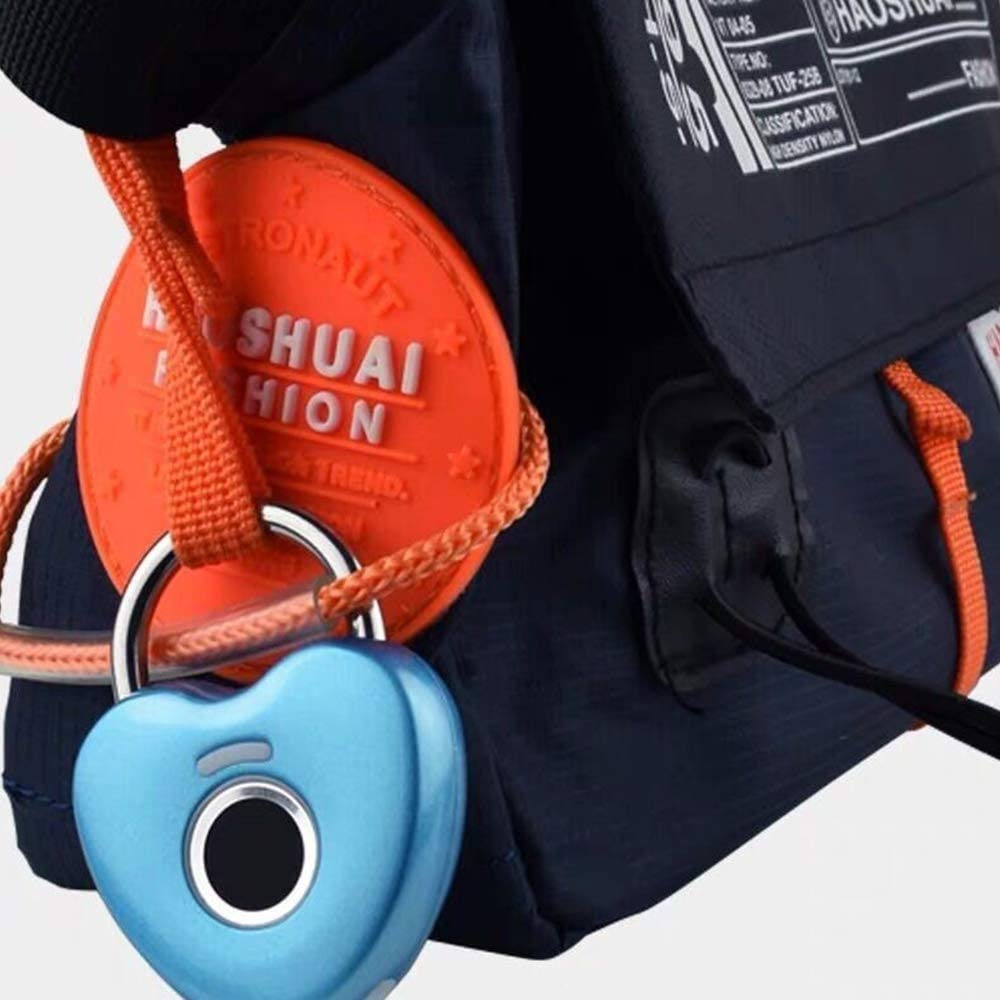 Candado sin llave con huella dactilar, Candado elegante de la huella dactilar con la carga por USB for la puerta del gimnasio del casillero multicolor(Blue gold)
