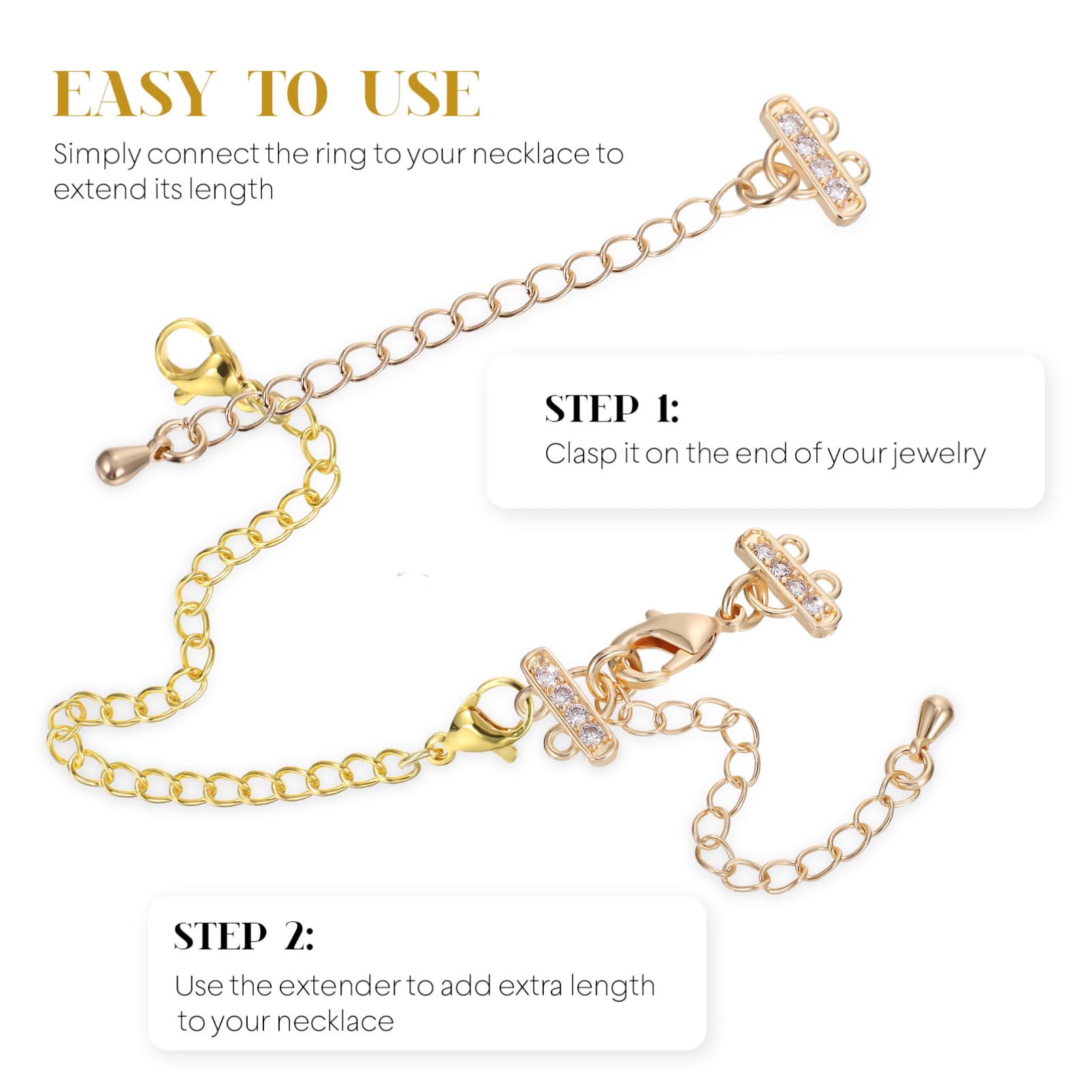 Tofficu 5 Juegos Extensor De Pulsera Cierre Broche De Langosta Broches De Langosta Semental Sujetadores Garra Gancho Hacer Joyas Anillos De Salto Abrazaderas De Bricolaje Cobre 10 Uds * 5