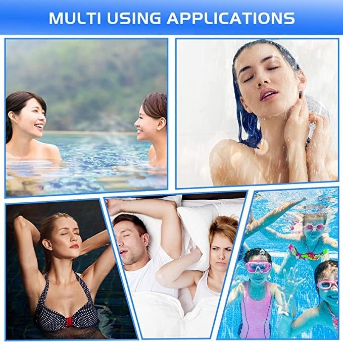 James Swimming Ear Plugs for Men and Women, White, 2 Pairs 3