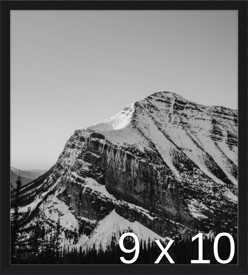 Frame It Easy 9 5/8 x 10 5/8 Satin Black Metal Frame (Ashford) 9.6x10.6 inches