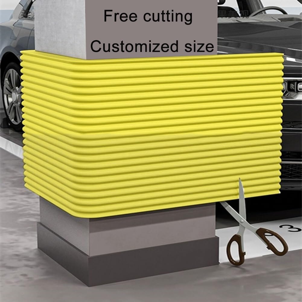 Protection Mur Garage pour Voiture, Mousse Protection Garage Angle Autocollante 1M, NBR Mousse Antichoc pour Protections Murales de Parking, Efficace et Rapide à Poser