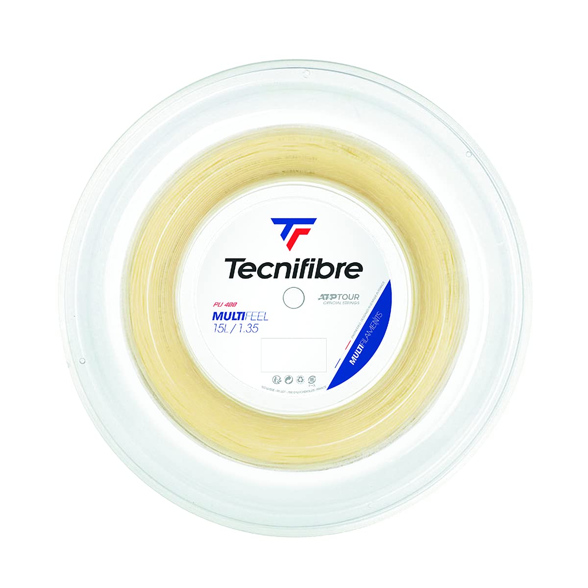 Tecnifibre Multifeel Tennis String 1.35mm Natural - 200m Reel โ image 1