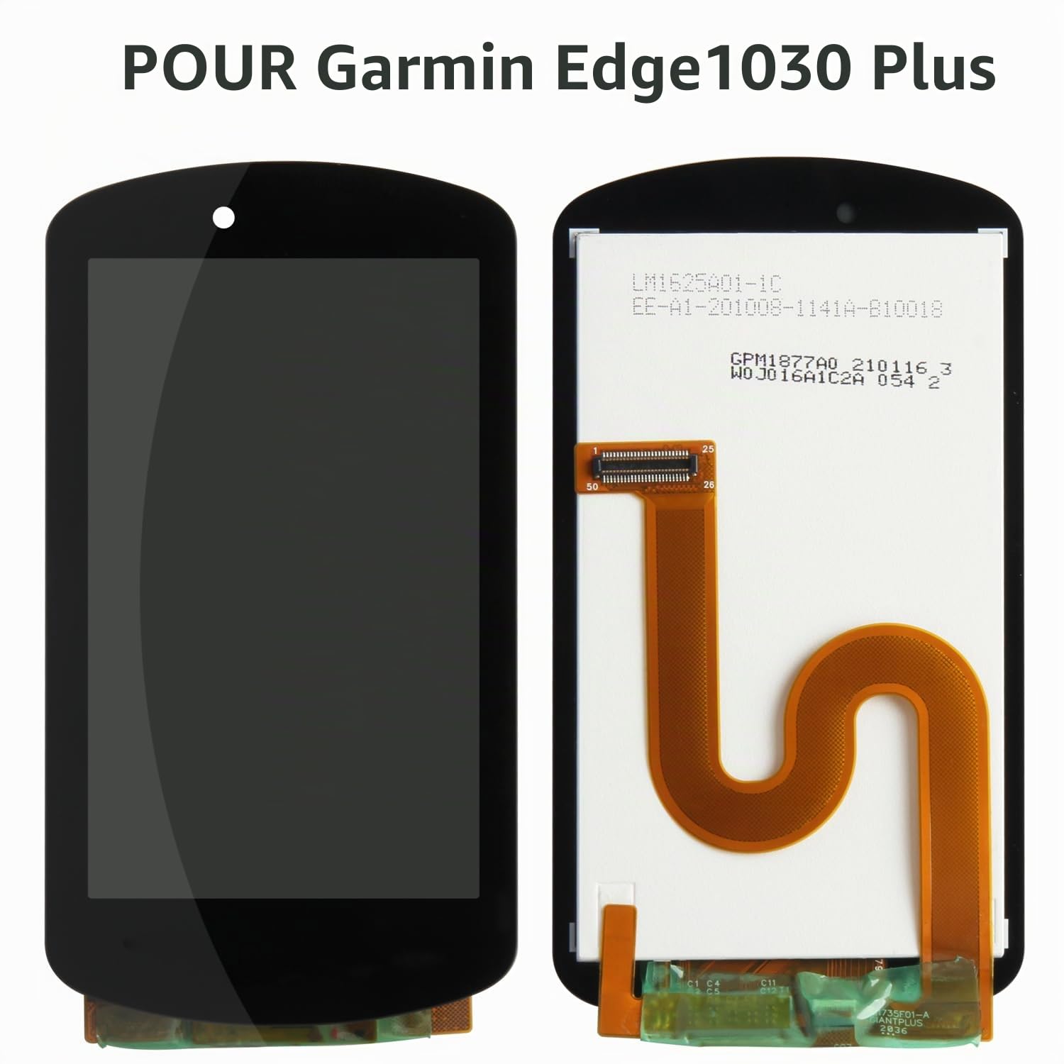 LADYSON Original 3.5" pouces LM1625A01-1C Écran LCD Complet pour Garmin Edge 1030 Plus Vélo Affichage Écran Tactile Digitizer Réparation avec Outils Gratuits