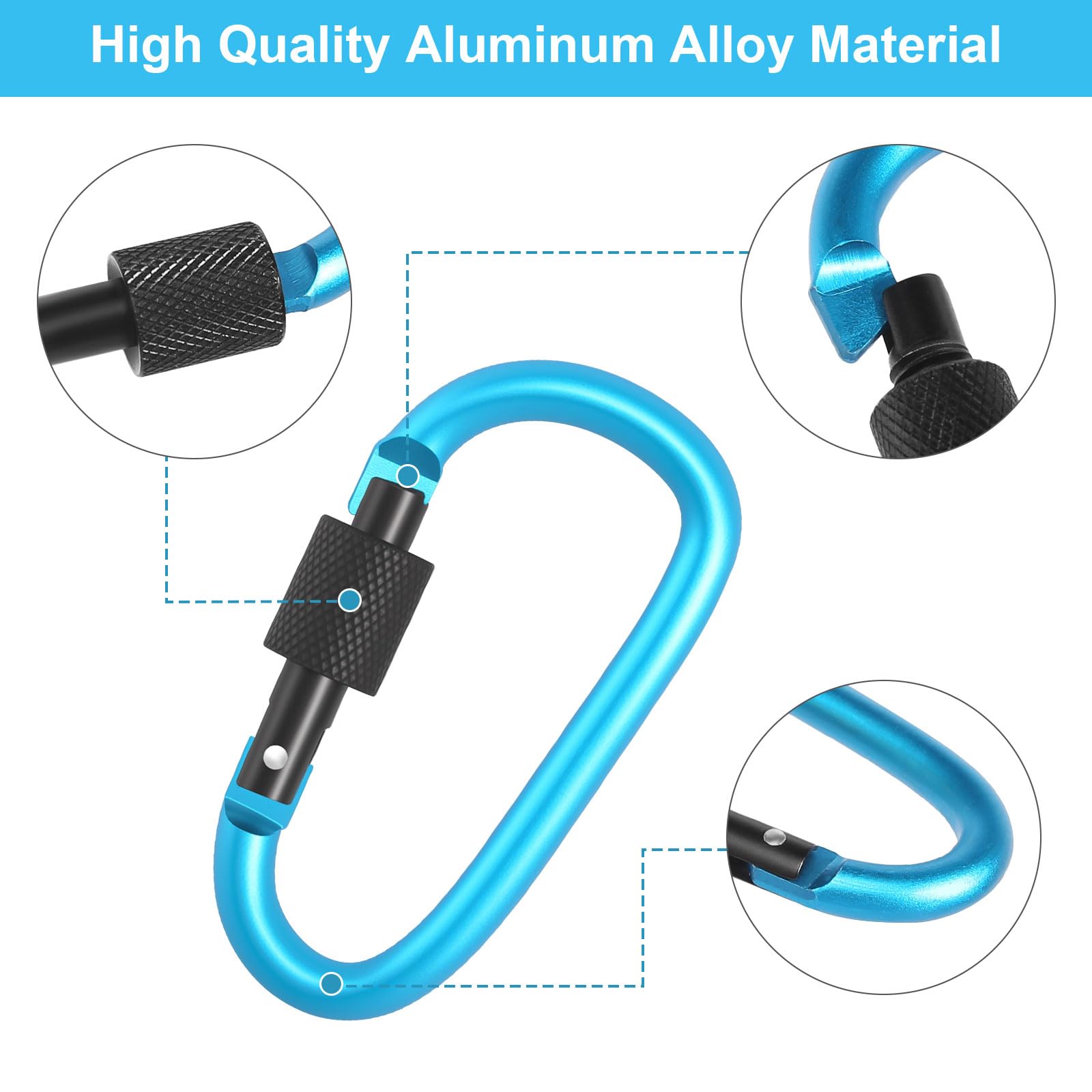 Mousqueton Outbound En Aluminium Pour Le Camping, La Randonnée Et Les Sports Extérieurs, Paq. 2 | Canadian Tire