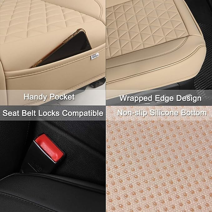 2 Pezzi Cuscino Del Seggiolino Auto Per Renault Scenic III 2009-2016, Cuscini Sedile Anteriore Posteriore Comodo Traspirante Antiscivolo