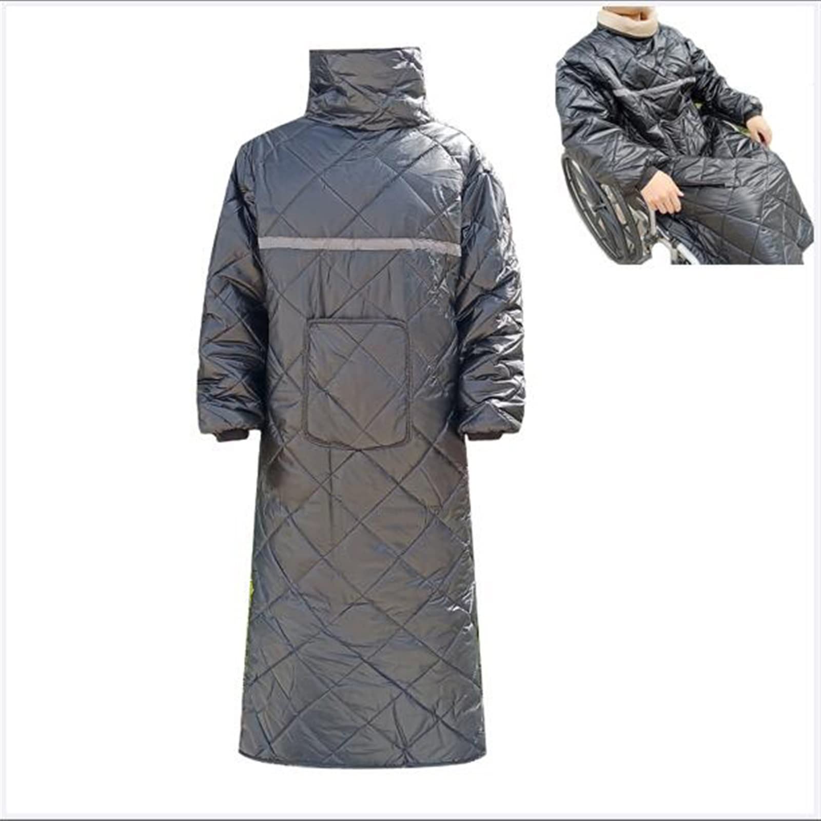 Manta para Silla de Ruedas Impermeable con Forro Polar para Adultos, Funda cálida y acogedora para Silla de Ruedas, para Personas Mayores discapacitadas.