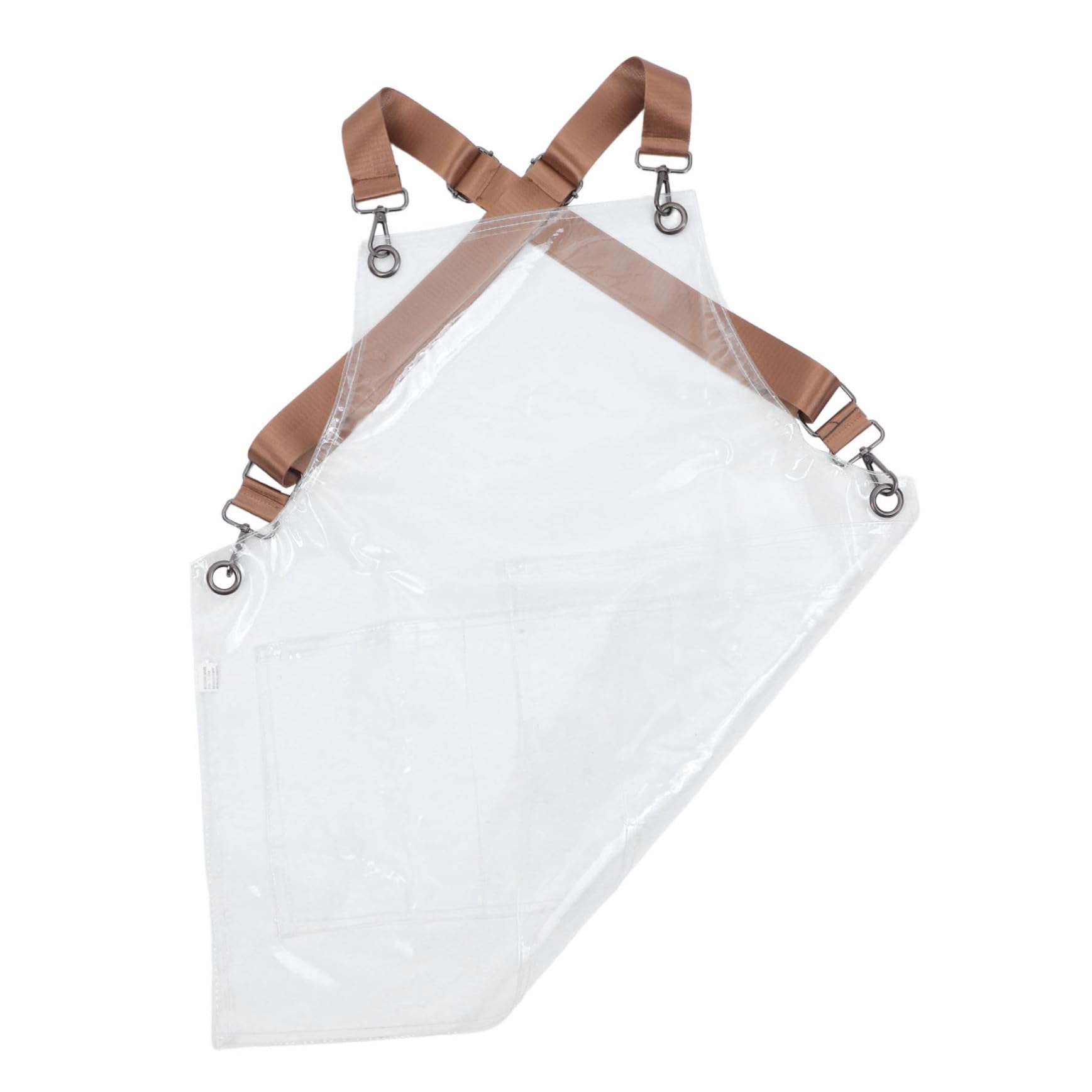 Cabilock Delantal de Tpu para Mujer con Bolsillo Ajustable, Resistente al Aceite y Agua, Ligero y Cómodo para Cocina y Peluquería