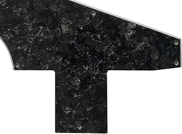 Electric Guitar Pickguard for Gibson Explorer 76 Reissue Style (4 Ply Black Pearl)