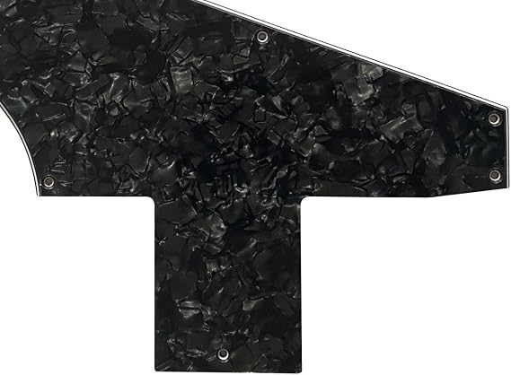 Electric Guitar Pickguard for Gibson Explorer 76 Reissue Style (4 Ply Black Pearl)