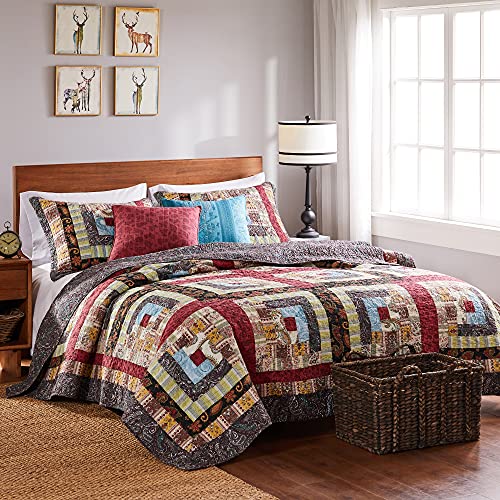Greenland Home Colorado Lodge Quilt Set, King/California King (3 Piece), Multi #TOP3
