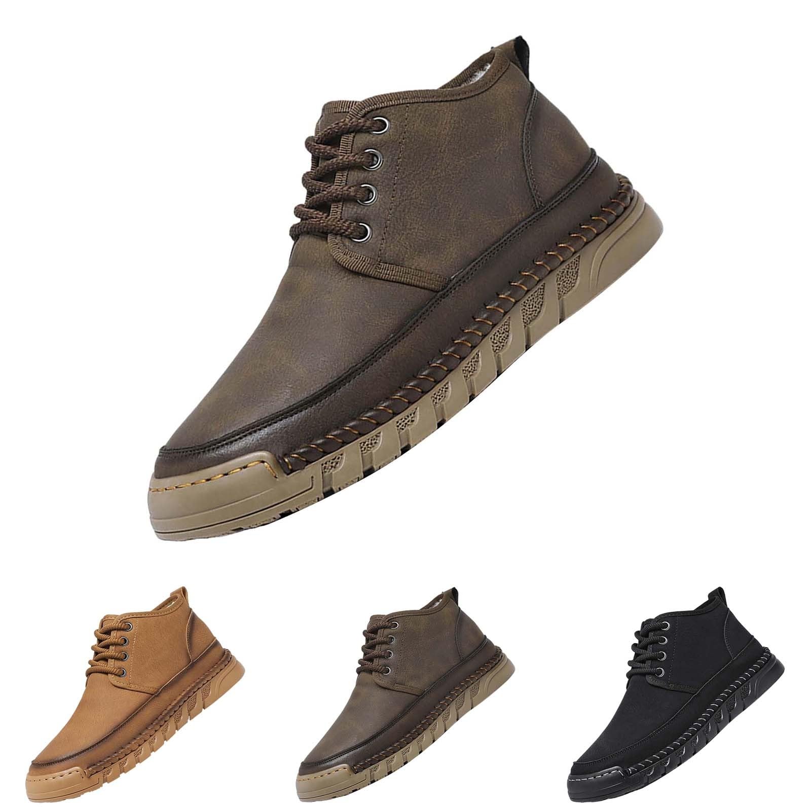 Wanderstiefel Herren Wasserdicht Trekkingstiefel Rutschfest Leder Outdoor