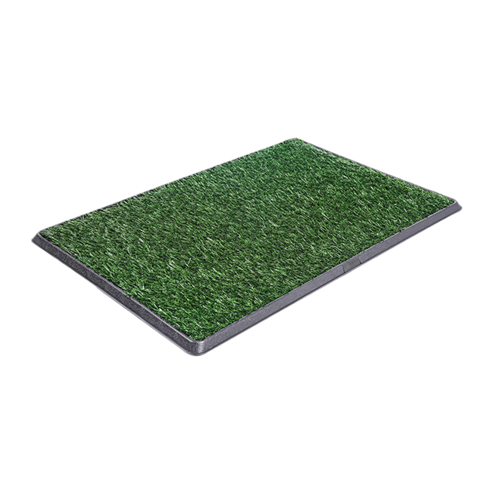 Tapis de propreté pour chiots avec bac anti-fuite et tapis d'herbe dans divers entraînements, aide à nettoyer facilement les herbes