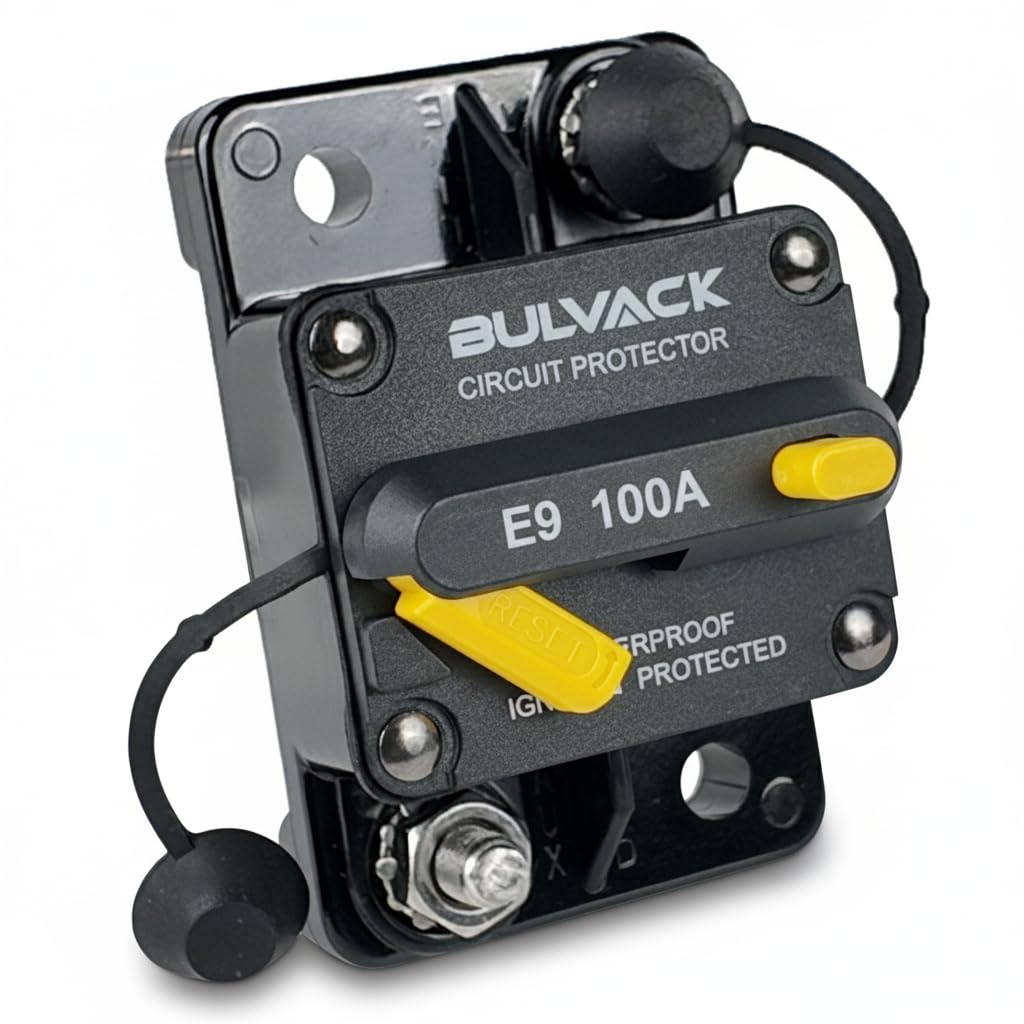 E9 3/8" Studs 300 Amp Circuit Breaker with Manual Reset for Automotive Boat ATV Vehicles Stereo Car Audio | 12V - 48V DC | Waterproof IP67 Switchable Hi-Amp 300A - Extended Surface Mount — Amazon image 14