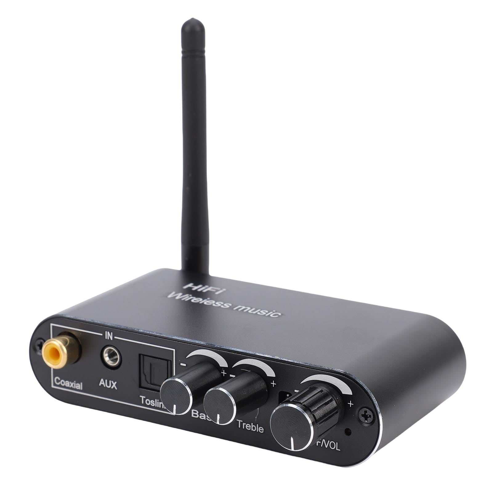 Annadue Convertisseur Numérique vers Analogique avec Récepteur Bluetooth 5.1, DAC avec Entrée Optique/coaxiale/USB vers Sortie AUX, Adaptateur Audio HiFi pour Système Stéréo Domestique