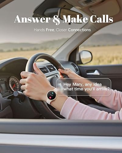 Miniatura 7 de TOOBUR Reloj inteligente pequeño para mujer, reloj inteligente con pantalla AMOLED de 1.1 pulgadas, compatible con teléfonos Android e iOS,