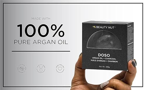 Miniatura 6 de Beauty Nut Jabón DOSO de argán prémium (aceite de argán + té verde) limpia, hidrata, suaviza para promover una piel de aspecto más saludable con una
