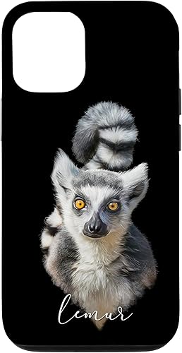 Carcasa novedosa para iPhone 14 Pro Cool Lemur Art de mamíferos nativos para amantes de las mascotas