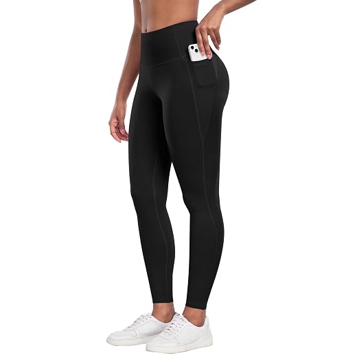 CHRLEISURE Leggings with Pockets for Women - Tummy Control High Waisted Soft Workout Yoga Pants