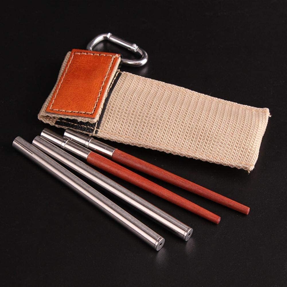 DÎNER SERVICE VAISSELLE Voyage Vaisselle Avec Cas Baguettes En Acier Inoxydable EUR 12,65