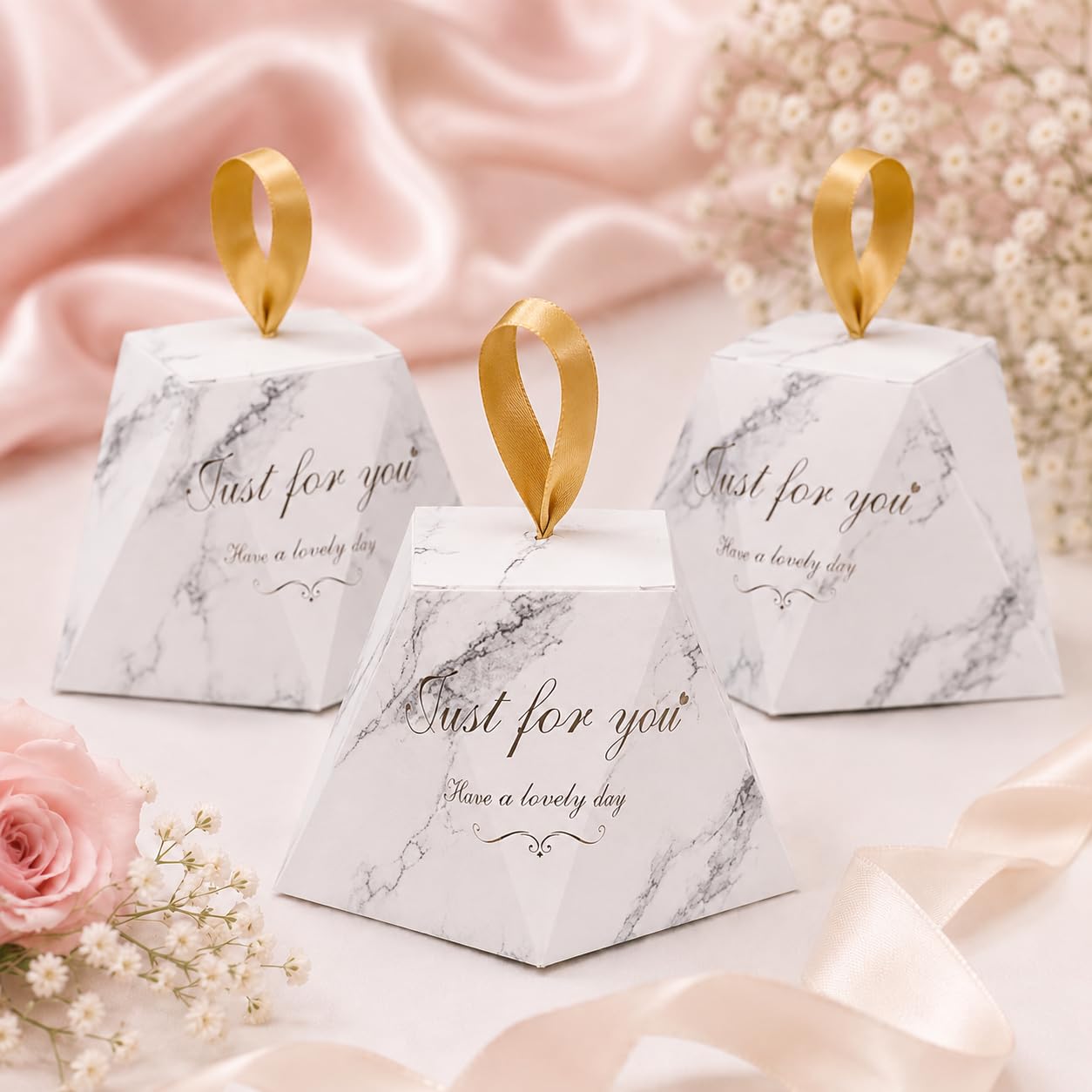 SATYAM KRAFT 10 Pcs Decorative Window Folding Paper Gift Boxes | Sturdy & Elegant Packaging for Chocolates, Dryfruits, Wedding, Small Gifts | Easy to Assemble & Reusable (Pack of 10)-image-44
