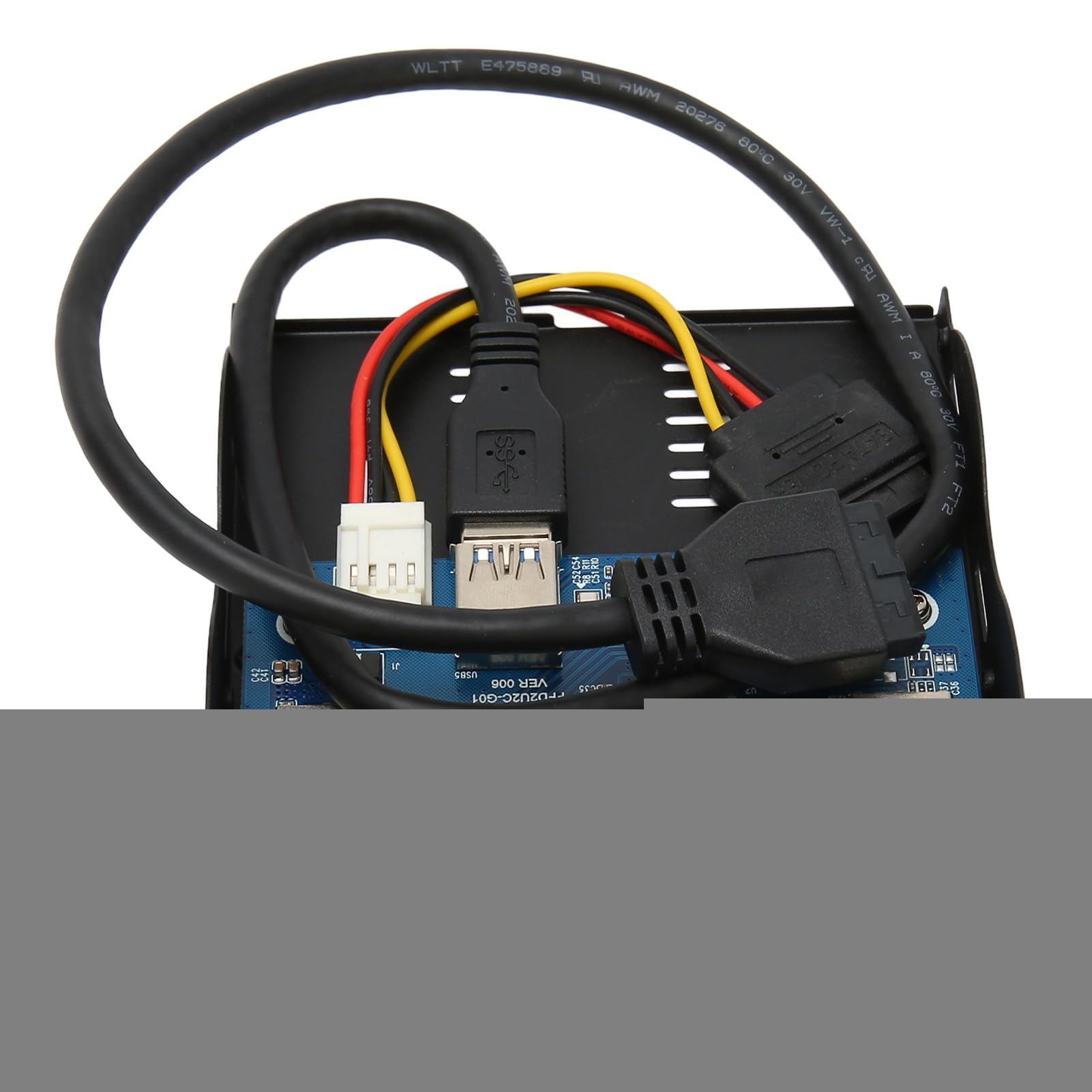 Hub Frontal USB 3.2, bahía de Disquete 6 Puertos 5Gbps Tipo C USB 3.0 2.0