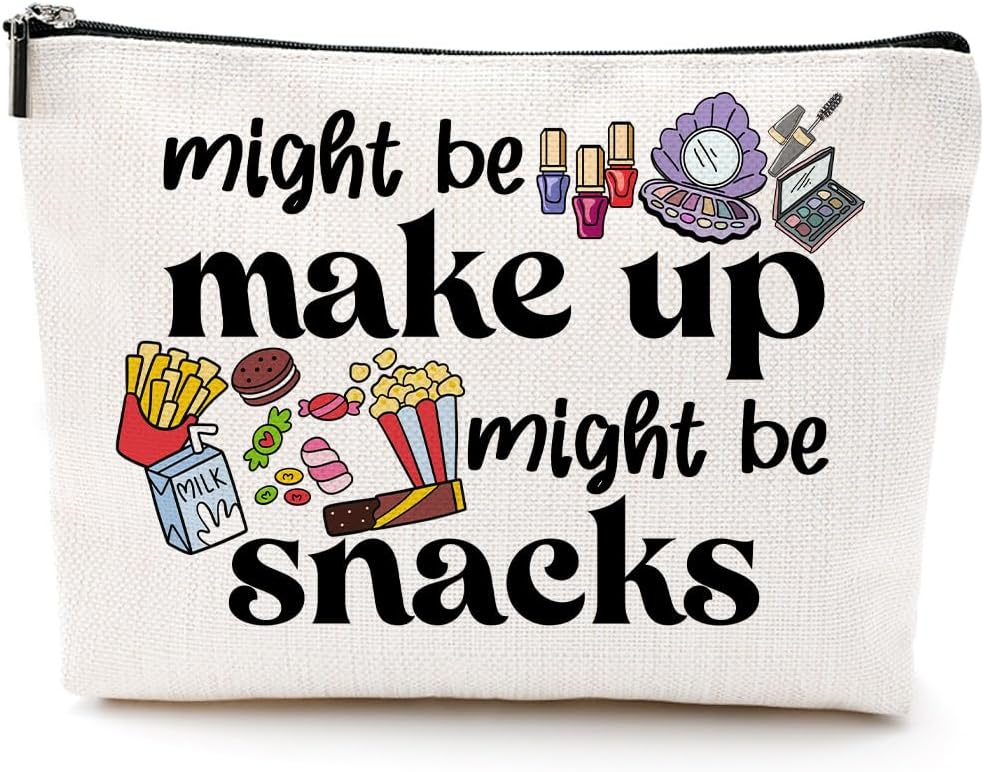 LONGXIN Birthday Christmas Gifts for Women Friendship Gifts for Friend Makeup Bag Small Snack Cosmetic Bag Travel Toiletry Makeup Organizer Zipper Pouch