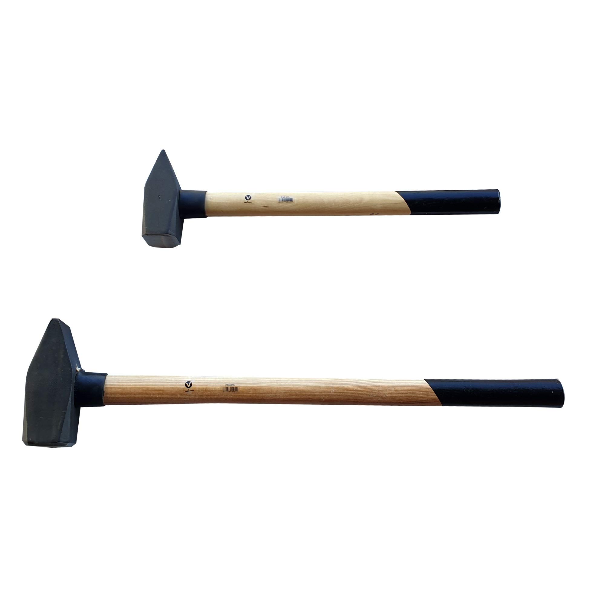 Schlosserhammer Hammer Vorschlaghammer Hickorystiel 2 tlg Set 3kg/5kg je 1 Stück