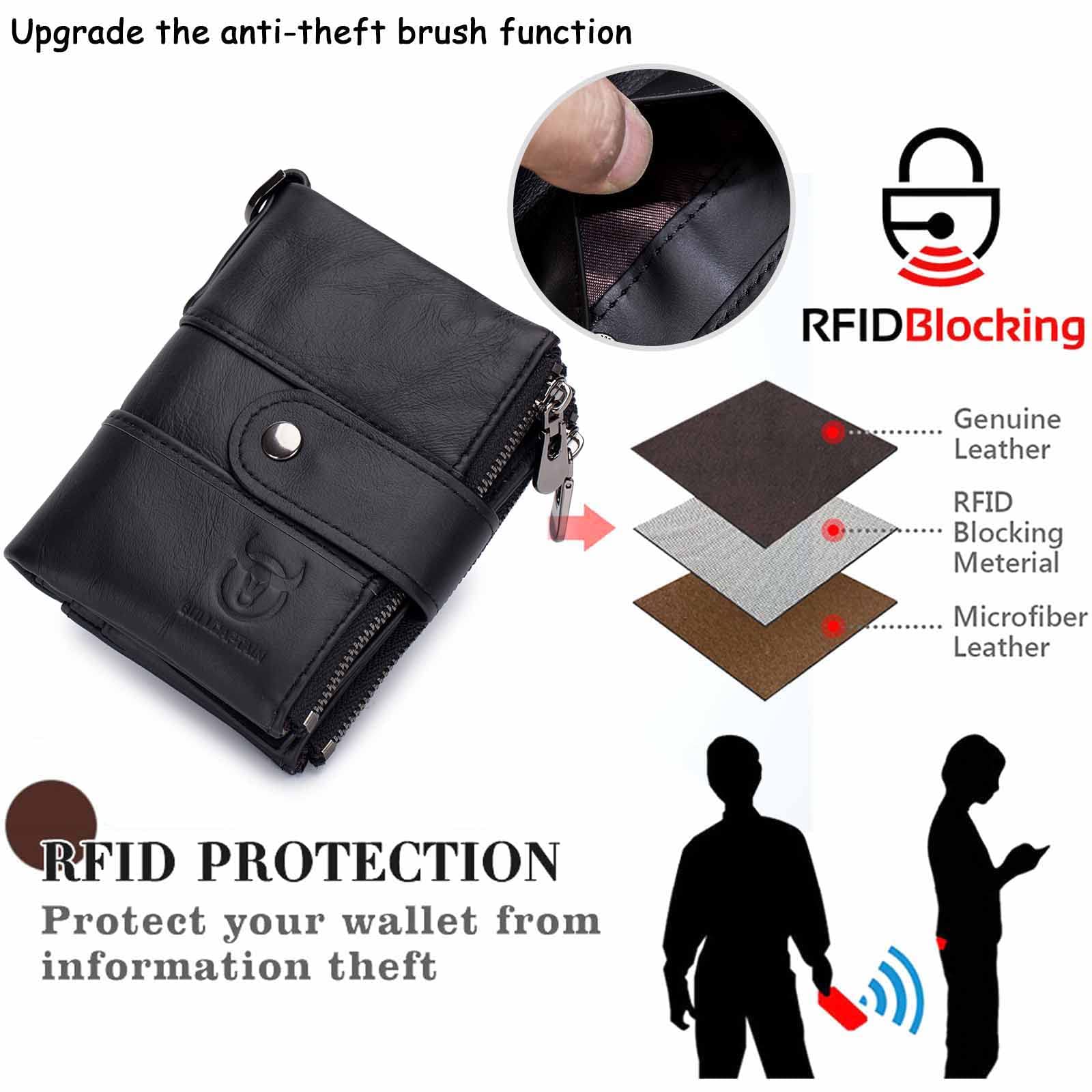 Monedero Niño Juvenil Cartera De Piel Autu00e9ntica Para Hombre