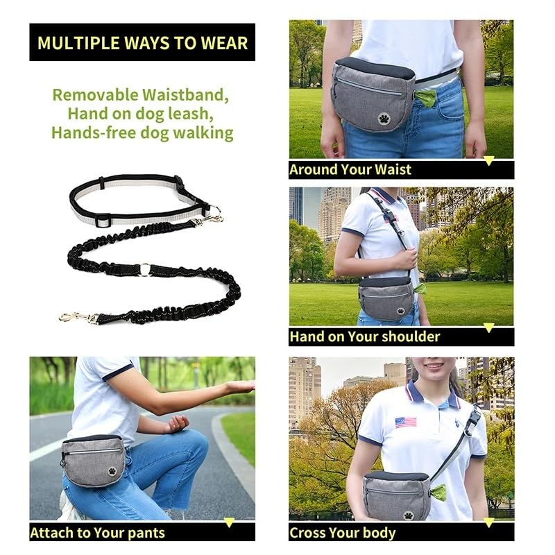 Pochette de collation de dressage de chien portable Sac de taille de dressage de chien Sac de collation de récompense for chien Pochette de collation de promenade de chien Sac de taille de récompense