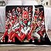 WOMNSDN Couvertures et Plaids Power Rangers Anime Couverture en Flanelle Moelleux Moelleux Canapé-Lit Couverture Voiture Voyage Pique-Nique Camping Couvertures Légères 70X100 CM