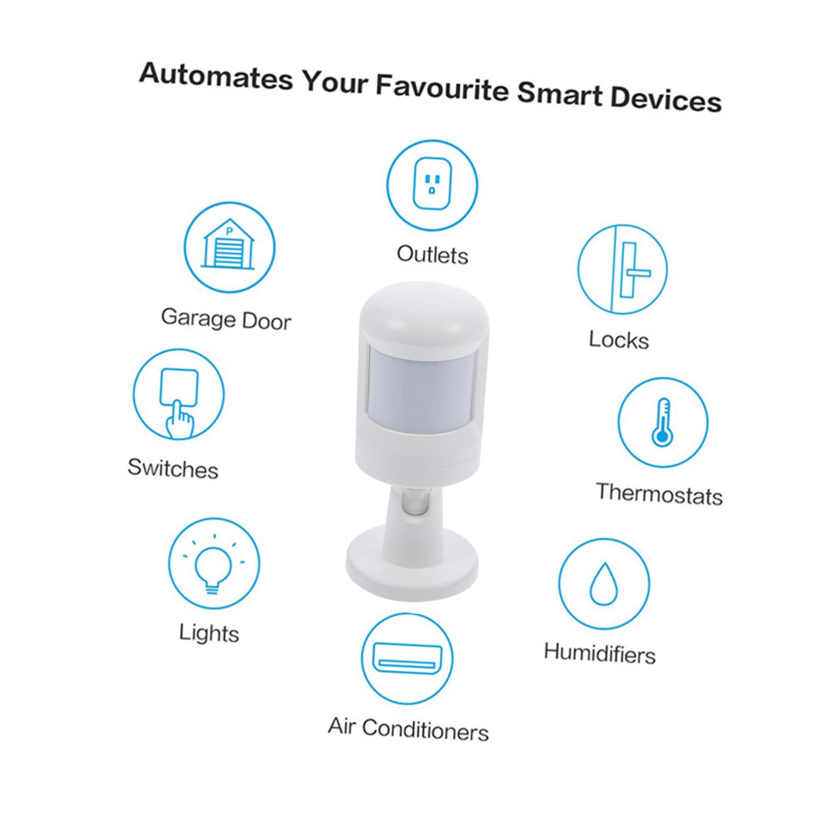 Angoily Detector De Infrarrojos Sensor Corporal Pir para Sistema De Detección De Movimiento para Hogar y Seguridad Recordatorios De Aplicación