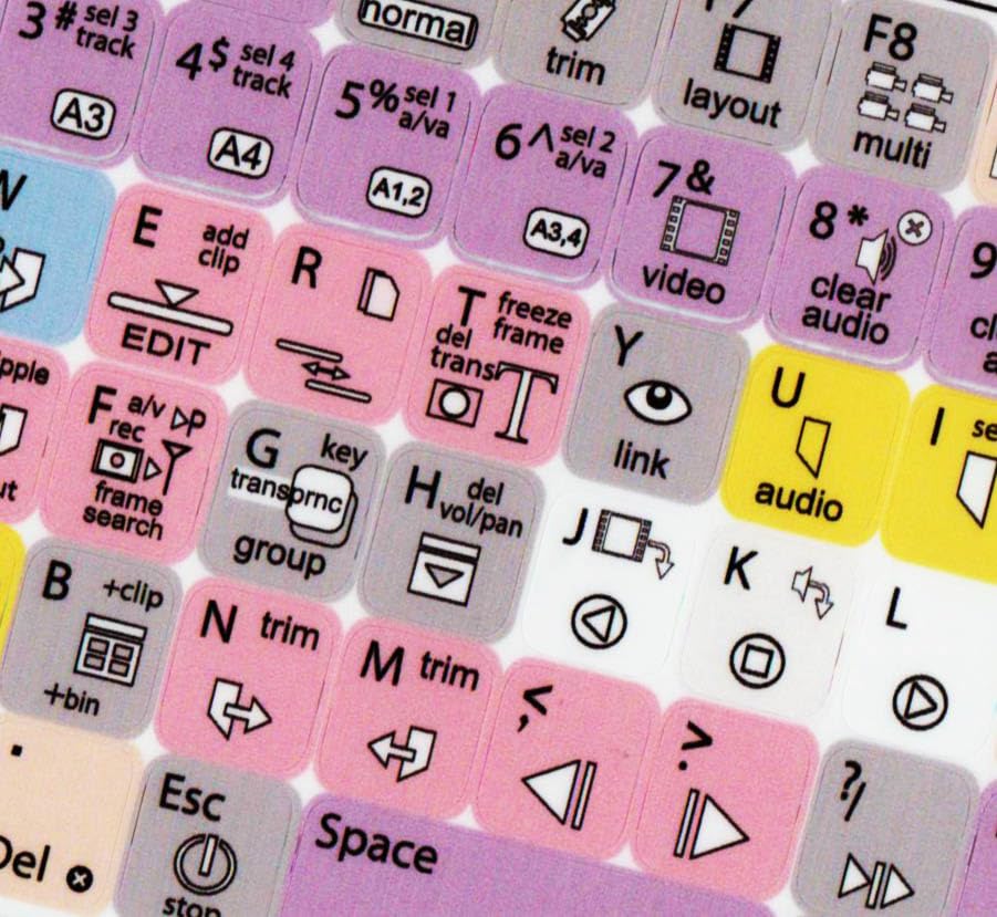 Pegatinas para Teclado Canopus Edius miniatura 7
