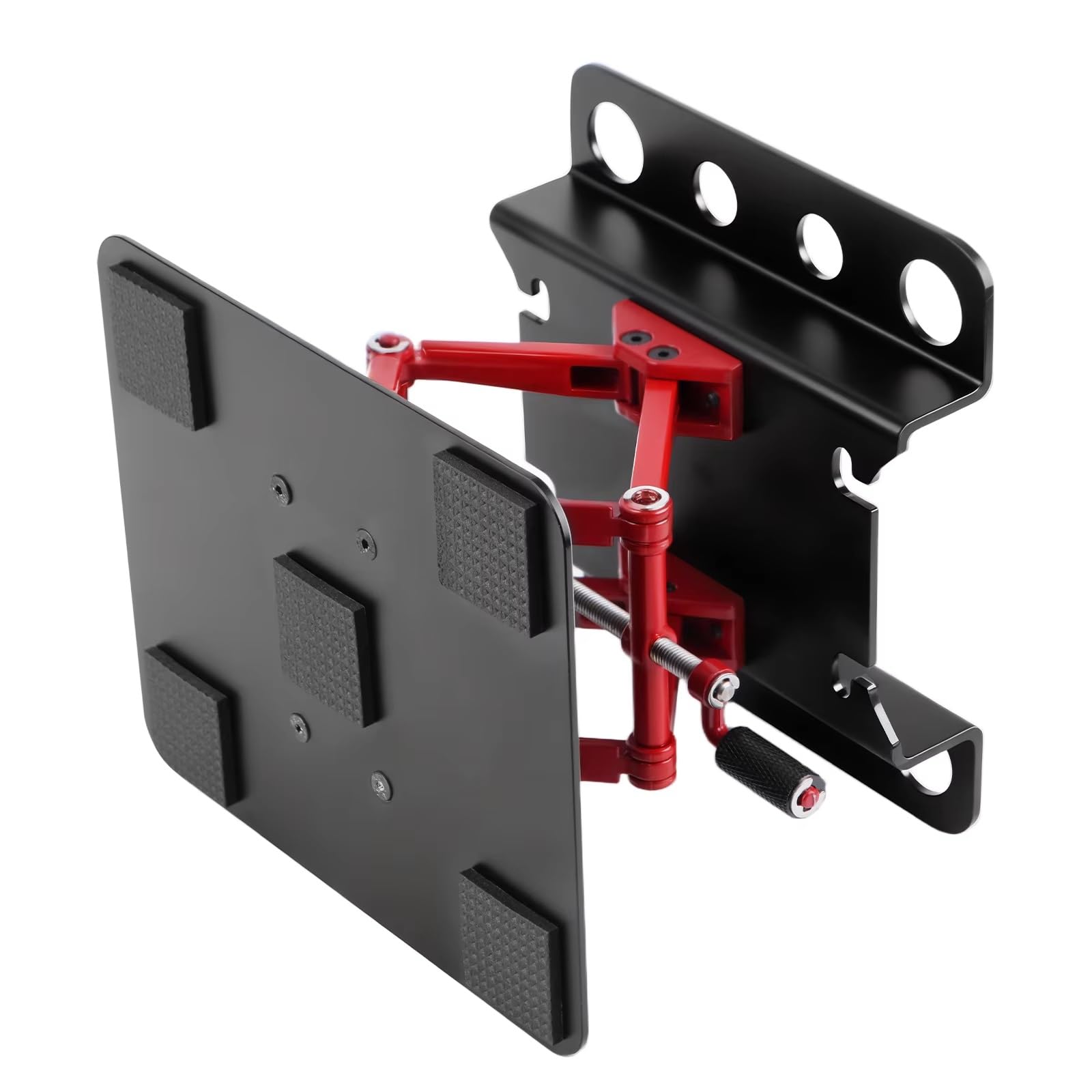 Accessori Crawler Rc Per Scala 1/10 Per Altezza Regolabile Postazione Lavoro Alluminio Accessorio Modello Aggiornamento Modificato Assemblaggio Ripara Zione Auto RC Supporto(Black)