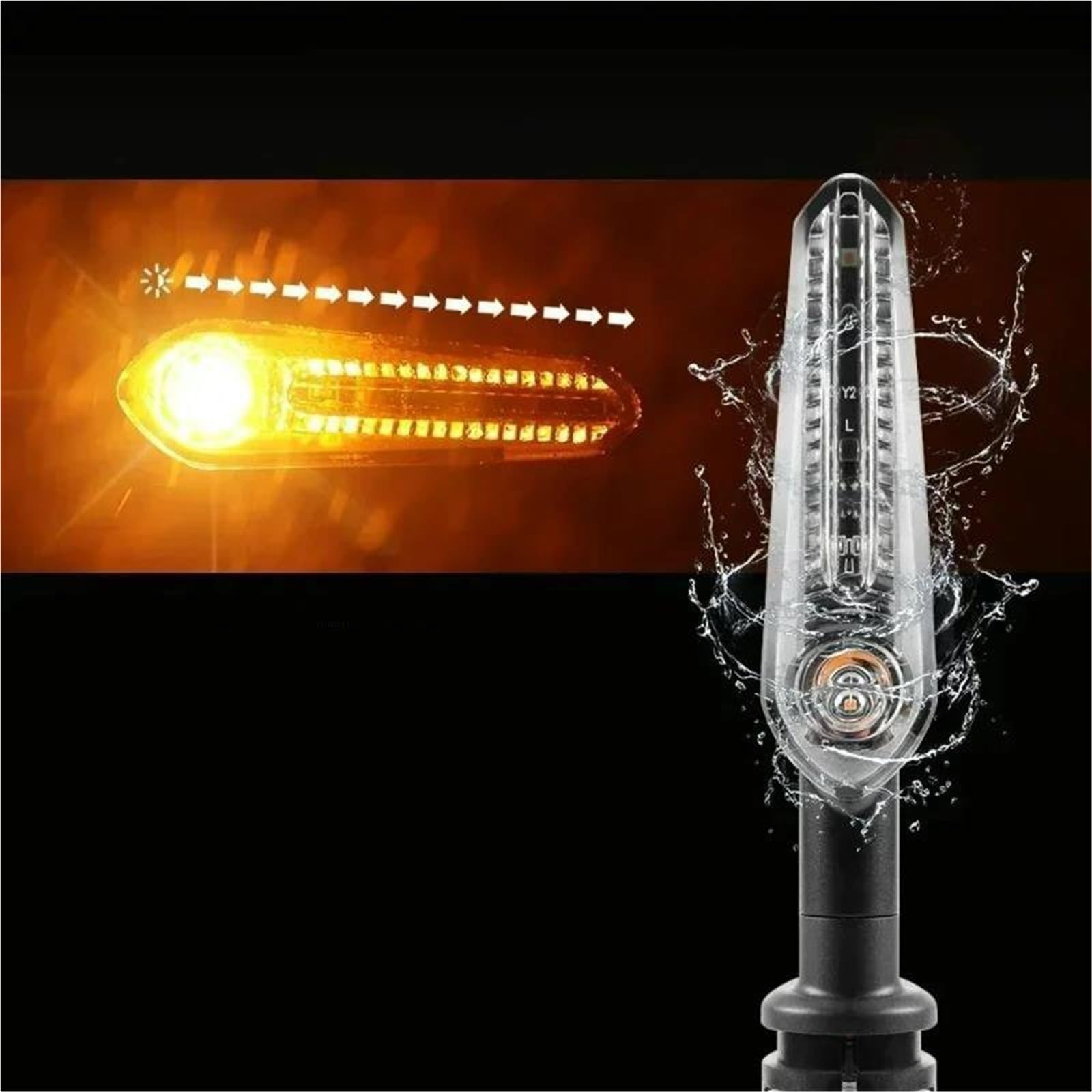 Faro Di Svolta Per Moto Per YAMAHA MT-125 15 25 03 07 MT-07 TRACER MT-09/SP/TRACER MT-10/SP Niken 7 TENERE 700 TRACER 700/7/GT Luce lampeggiante indicatore(4 pezzi)