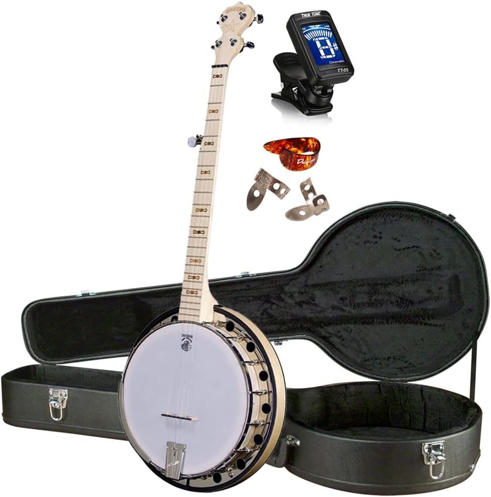 Deering Goodtime 2 Resonator Banjo with Hard Case Musical Instruments