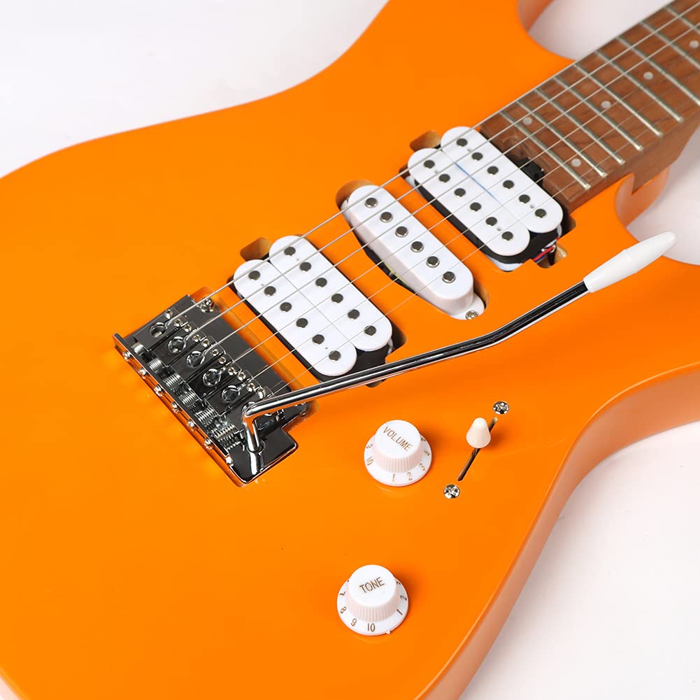 ZUWEI Electric Guitar Reverse Headstock SolidBody Electric Guitar with