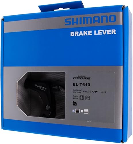Vista 5 de Shimano Palanca de freno, BL-T610, DEORE izquierda, tipo cable, 2 dedos, negro