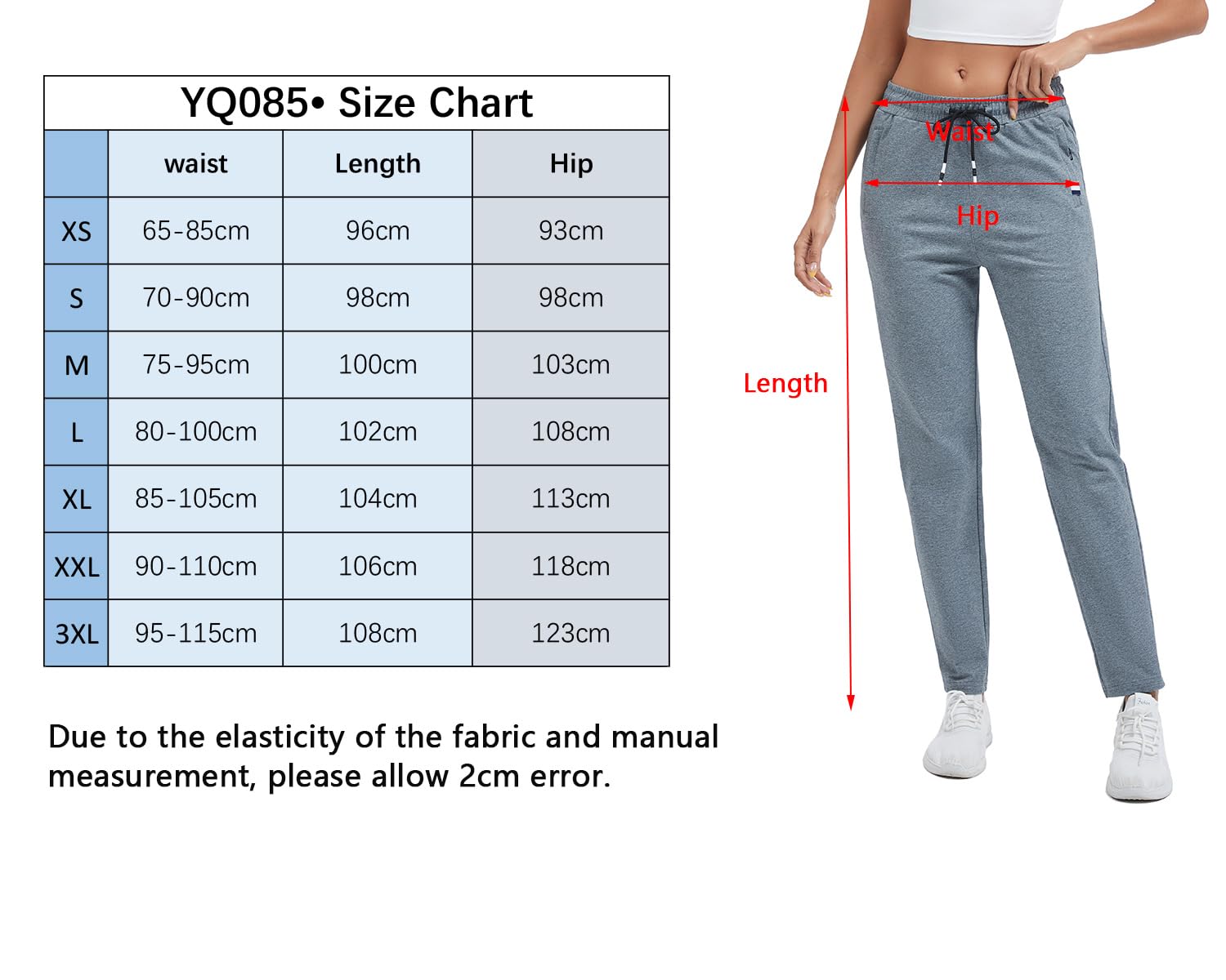 FGFD&OU Pantaloni da Jogging Donna Cotone Traspirante Pantaloni Sportivi Larghi Casual Pantalone Tuta Allenamento per Yoga Fitness Sport Jogger con Tasche con Cerniera